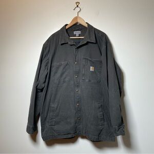 Carhartt Gray Jacket with Fleece Liner